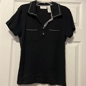 Liz Claiborne black short sleeve